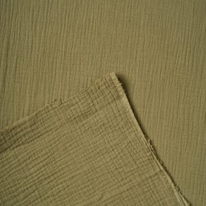 Solid Double Gauze in Moss - Image 3