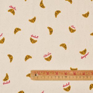 Alternative view of Ribbed Jersey Knit - Croissants