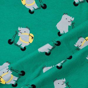 Brushed Sweatshirt Knit - Rhinos