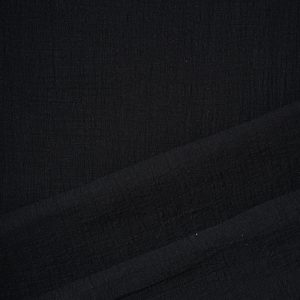 Washed Cotton Slub in Black