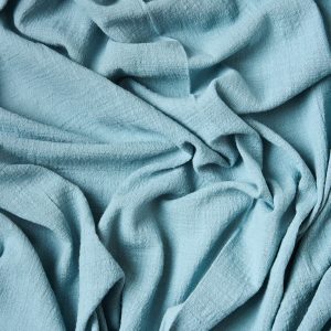 Washed Cotton Slub in Robins Egg - Image 4