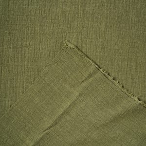 Washed Cotton Slub in Dill - Image 3