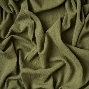 Washed Cotton Slub in Dill - Image 4