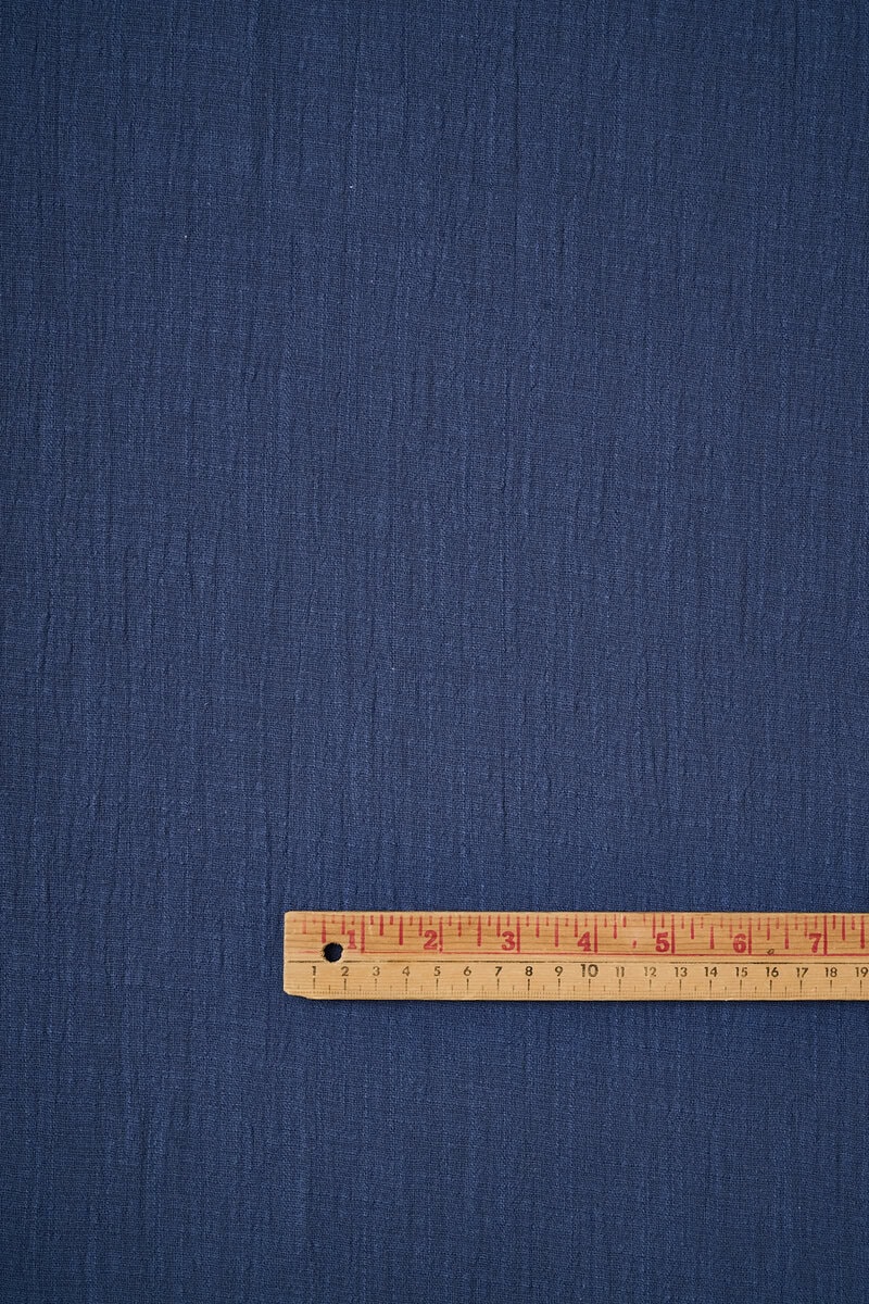 Washed Cotton Slub in Denim - Image 2