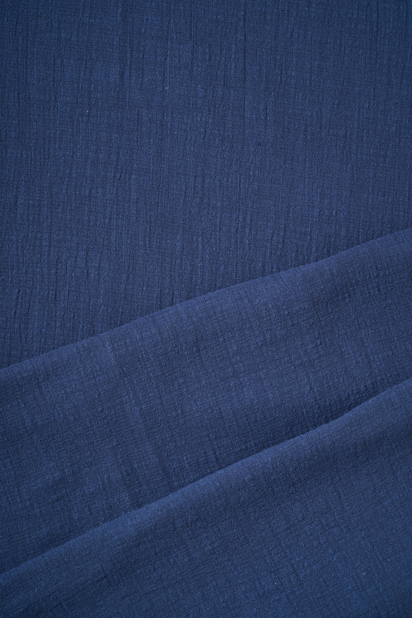 Washed Cotton Slub in Denim