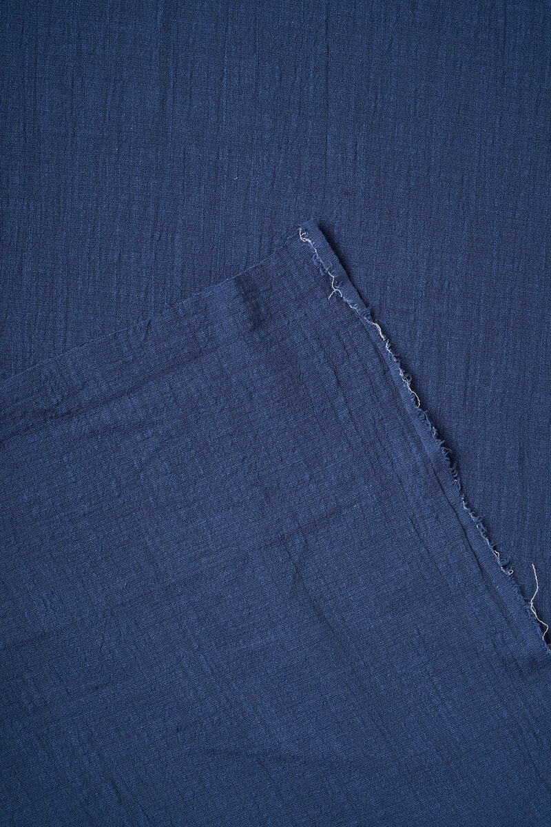 Washed Cotton Slub in Denim - Image 3