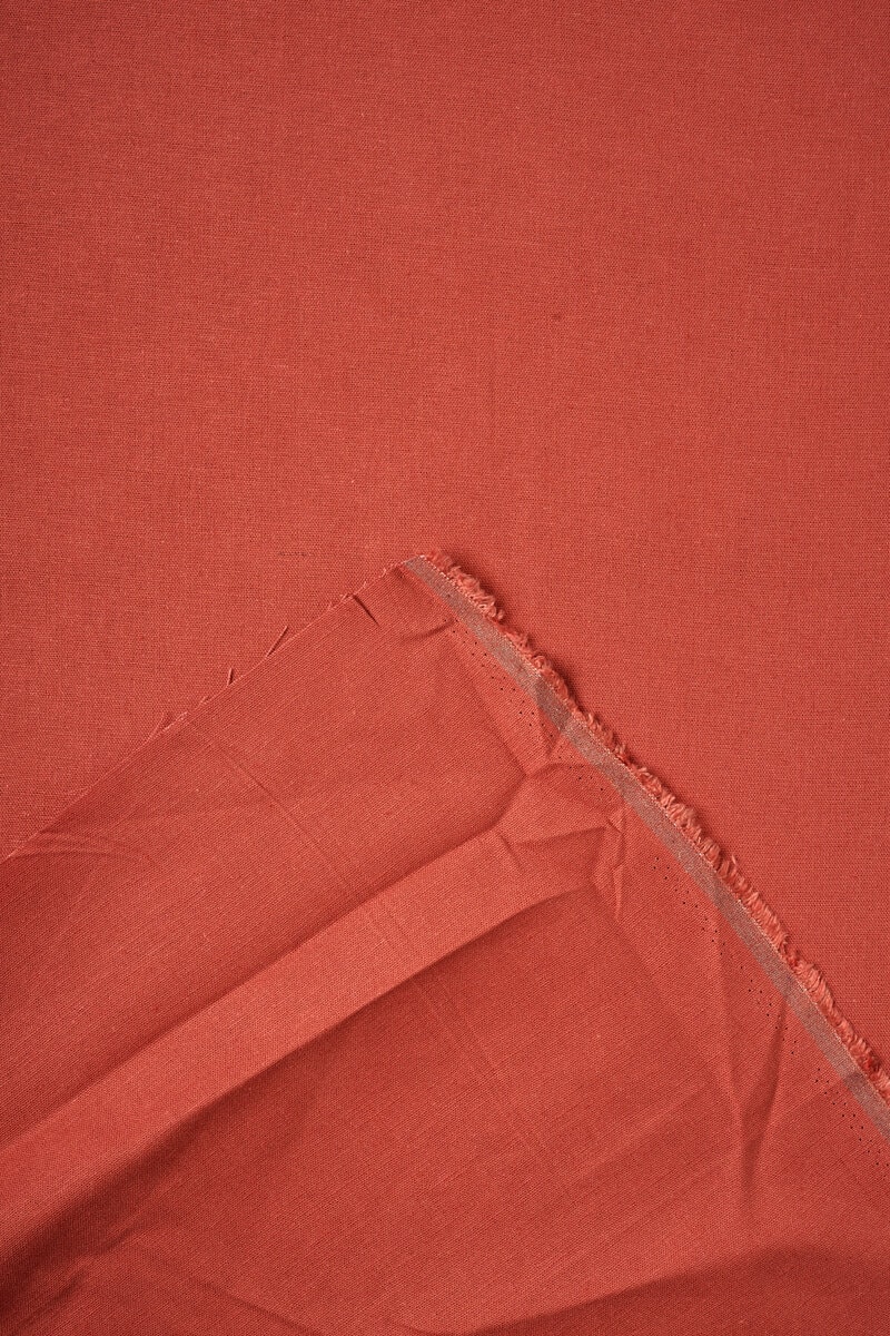Stretch Linen/Viscose in Terracotta - Image 3