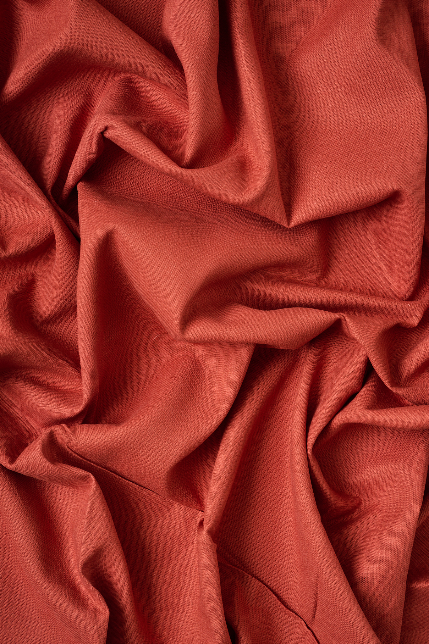 Stretch Linen/Viscose in Terracotta - Image 4
