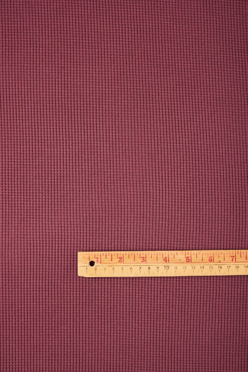 Waffle Knit in Aubergine - Image 2