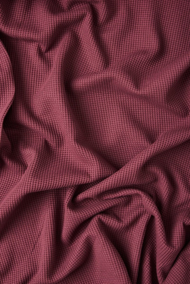 Waffle Knit in Aubergine - Image 5