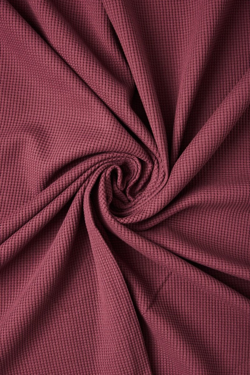 Waffle Knit in Aubergine - Image 6