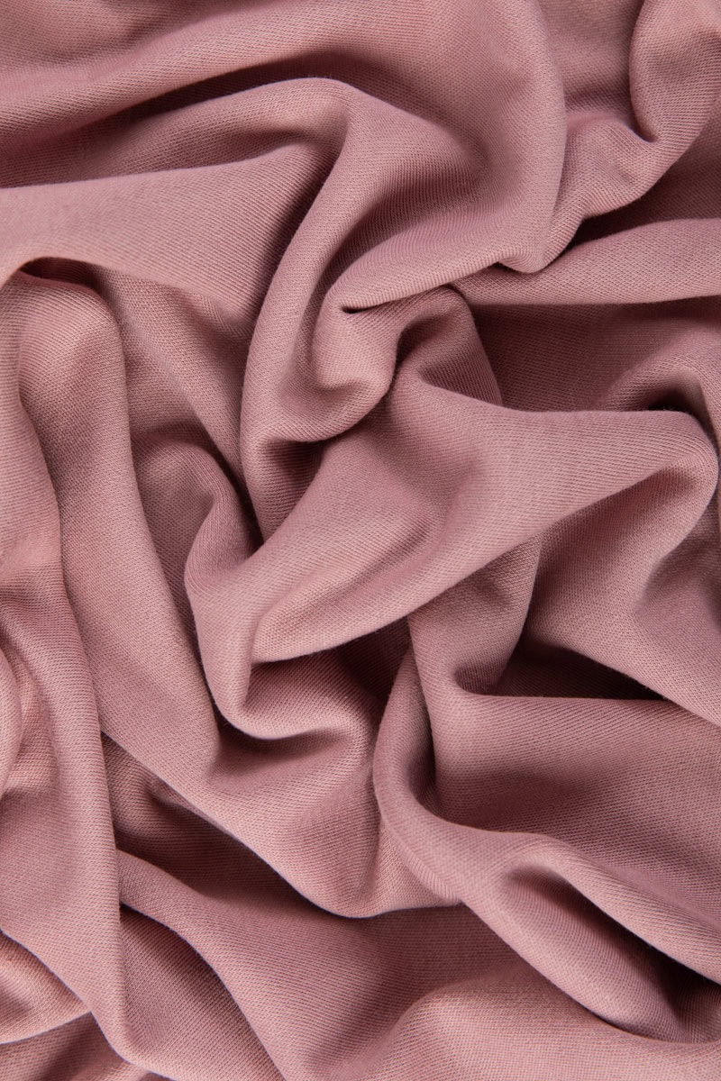 Birch Solid Interlock Knit in Woodrose