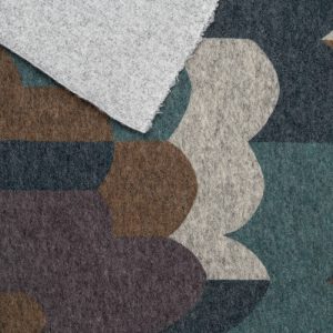 Boiled Wool Sweater Knit in Cool