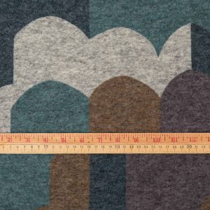 Boiled Wool Sweater Knit in Cool