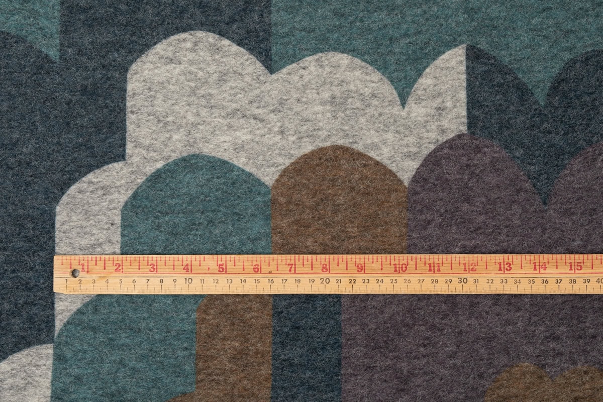 Boiled Wool Sweater Knit in Cool
