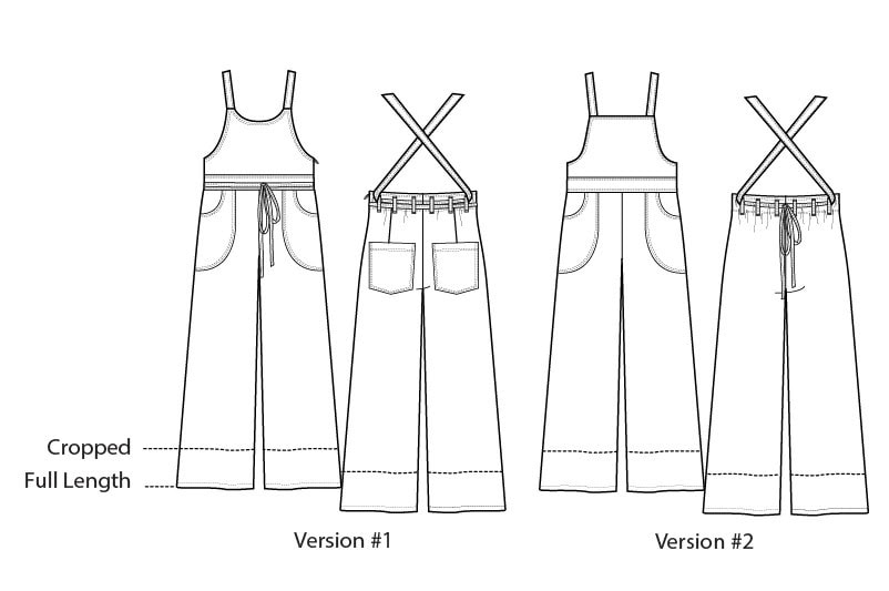 Sew House Seven Burnside Bibs Pattern (2 Sizes Available) - Image 2