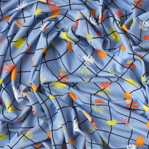 Gridscape Bamboo Terry in Periwinkle - Image 2