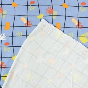 Gridscape Bamboo Terry in Periwinkle - Image 6