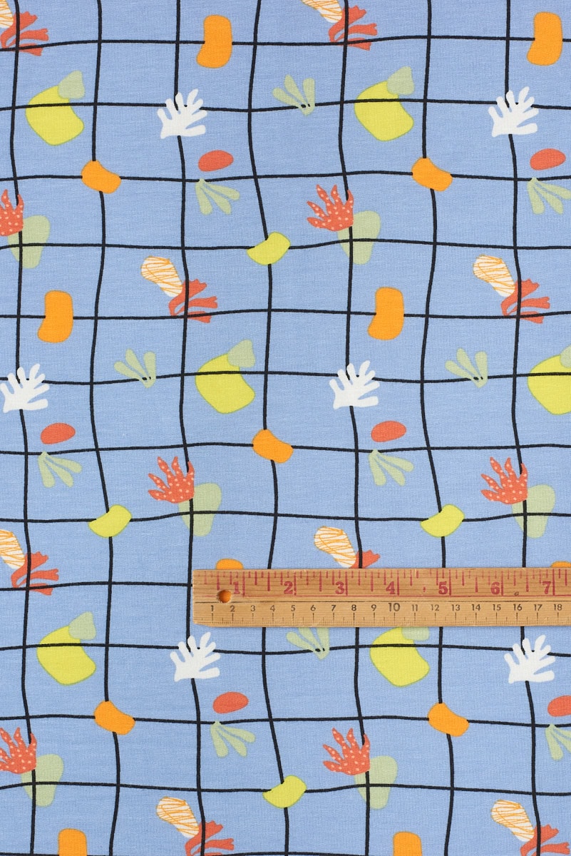 Gridscape Bamboo Terry in Periwinkle - Image 4
