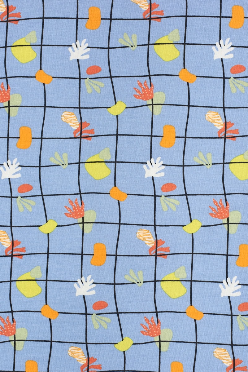 Gridscape Bamboo Terry in Periwinkle - Image 3