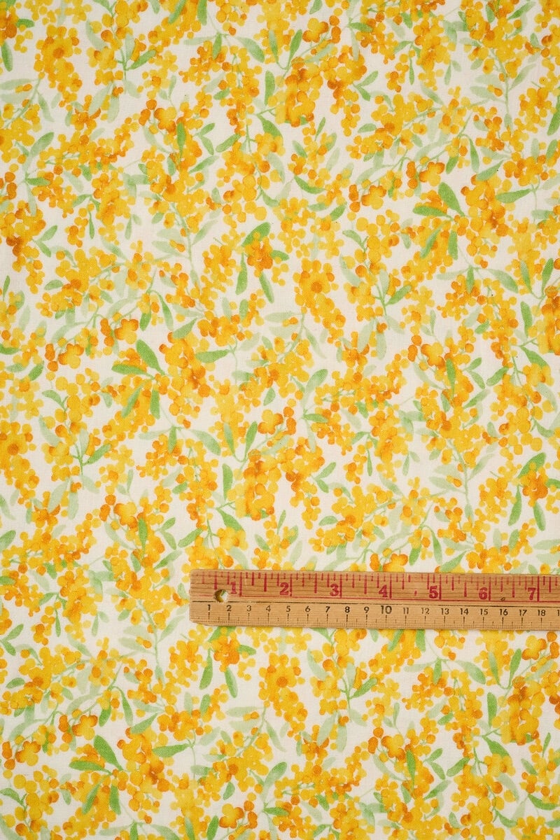 One Flower Double Gauze in White - Image 2
