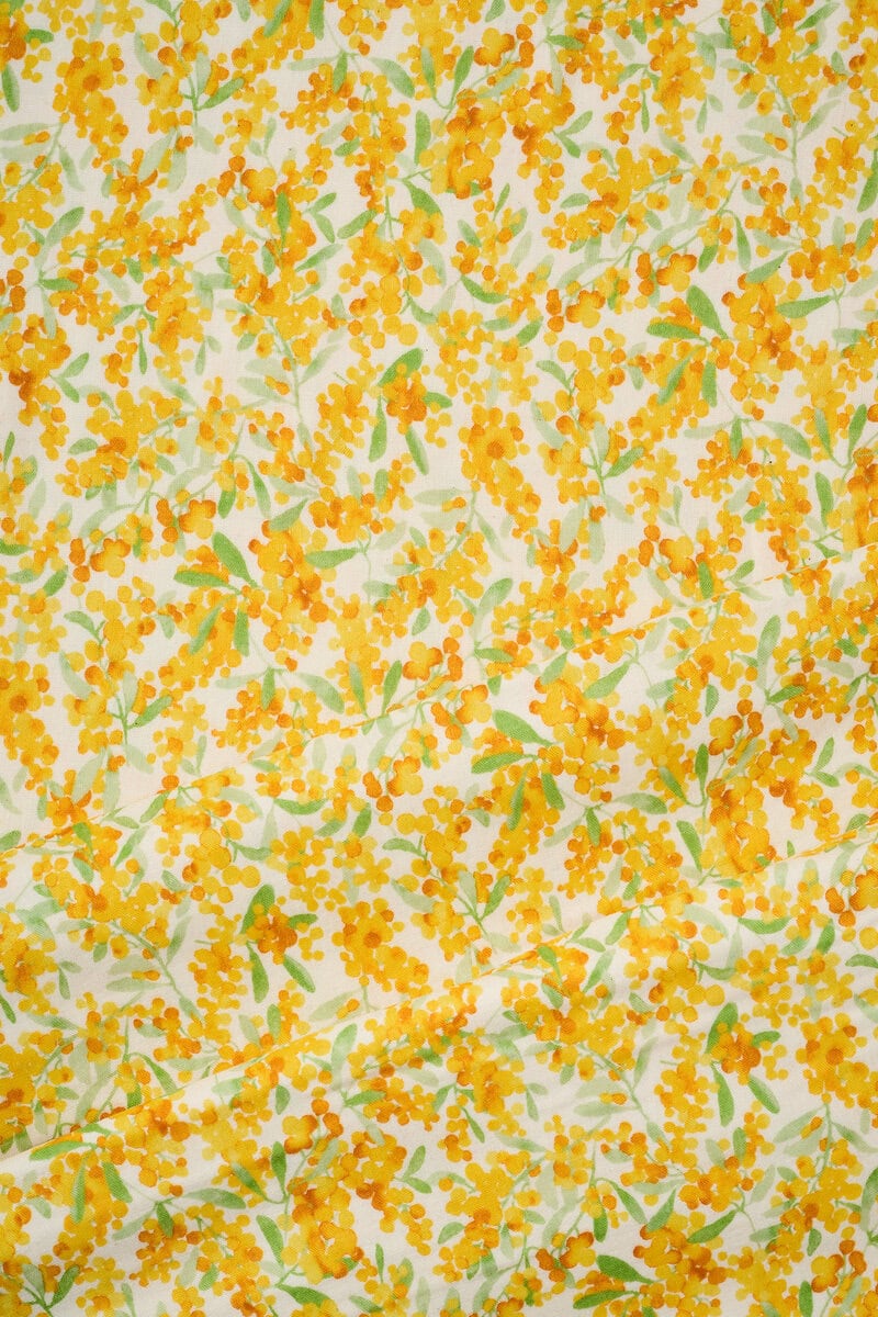 One Flower Double Gauze in White