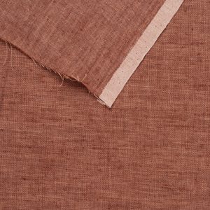 Lino Shot Linen in Red Rock