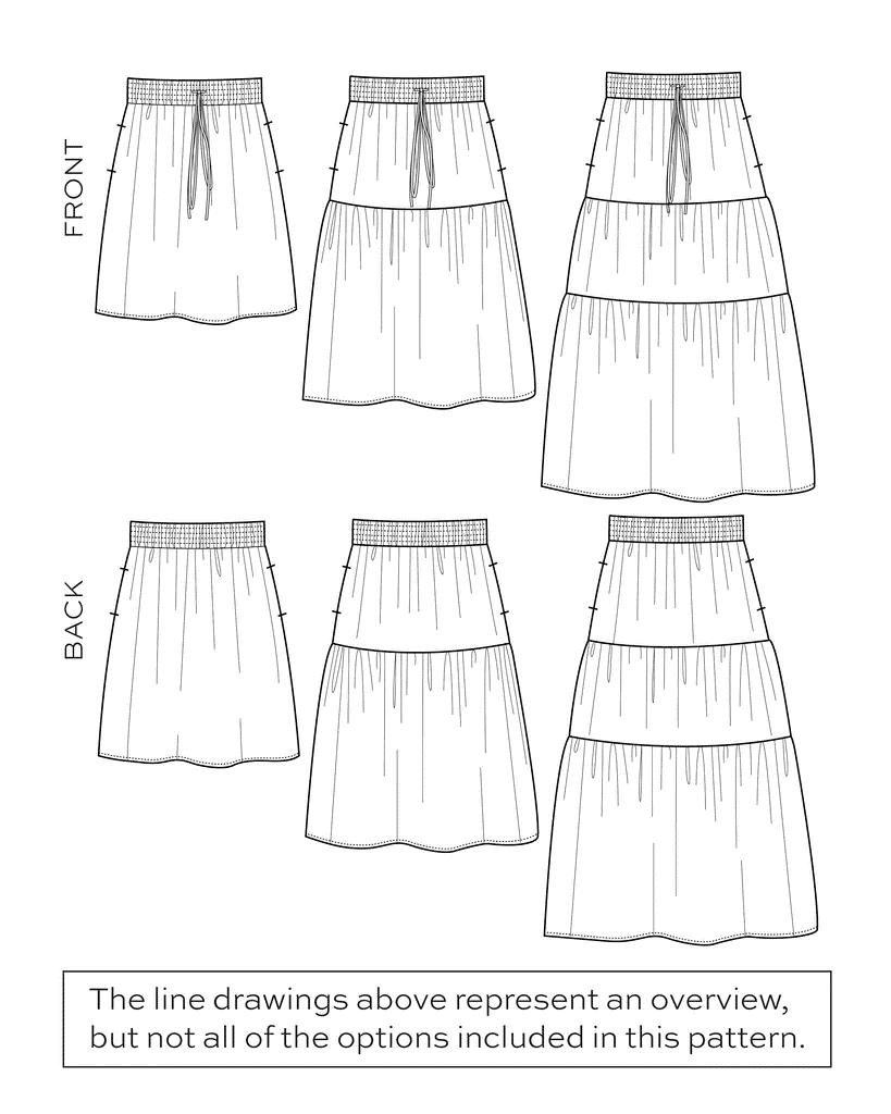 True Bias Mave Skirt Pattern - Image 3