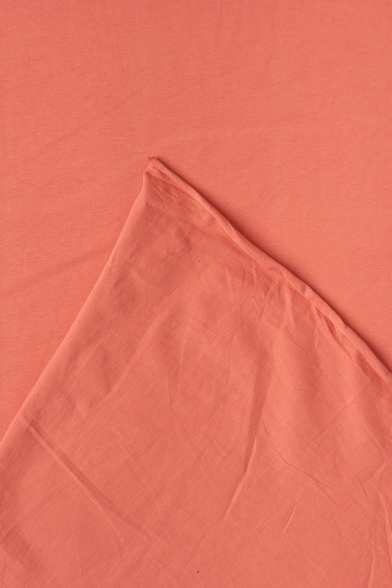 Organic Cotton Jersey in Terracotta - Image 4