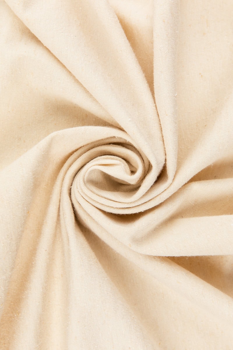 Organic Hemp Cotton Jersey in Natural
