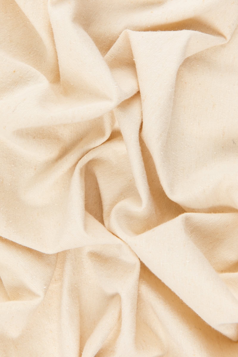 Organic Hemp Cotton Jersey in Natural