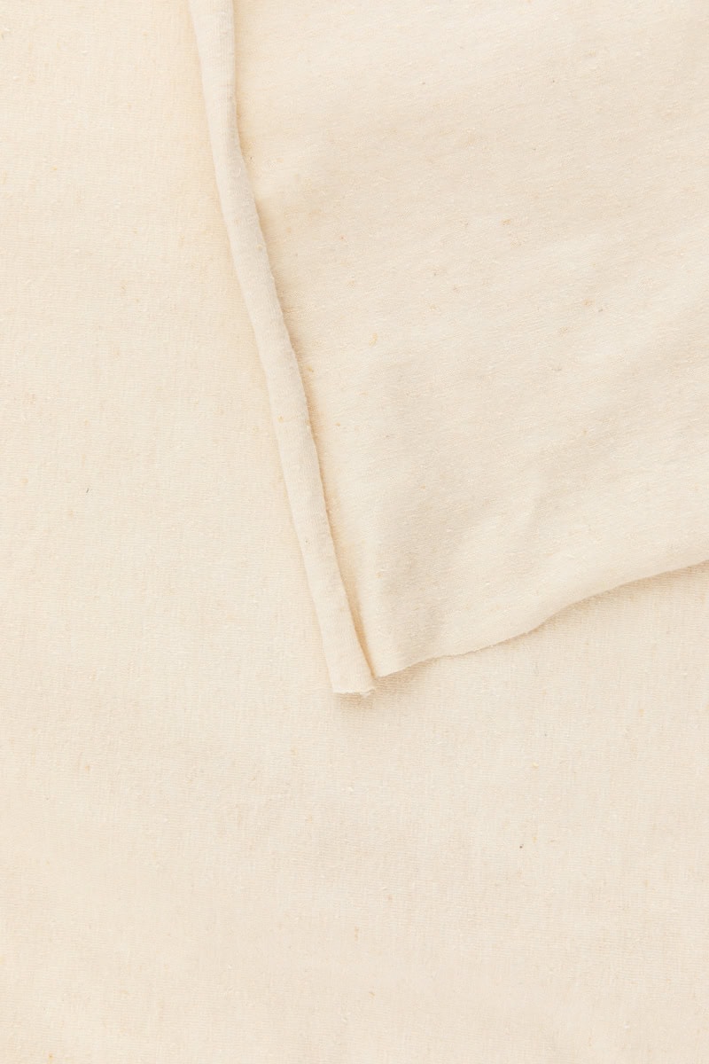 Organic Hemp Cotton Jersey in Natural