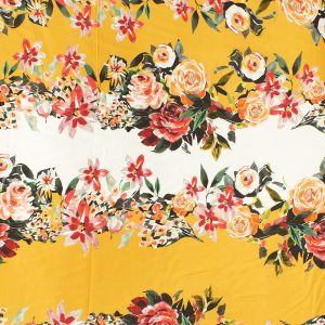 Rosette Rayon in Yellow & White - Image 3