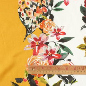 Rosette Rayon in Yellow & White - Image 5