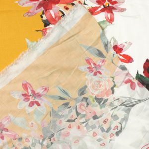 Rosette Rayon in Yellow & White - Image 6