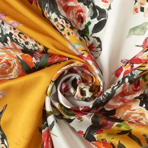 Rosette Rayon in Yellow & White - Image 7
