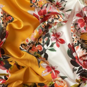 Rosette Rayon in Yellow & White - Image 2