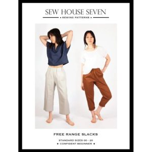 Sew House 7 Free Range Slacks Pattern (2 Sizes Available)