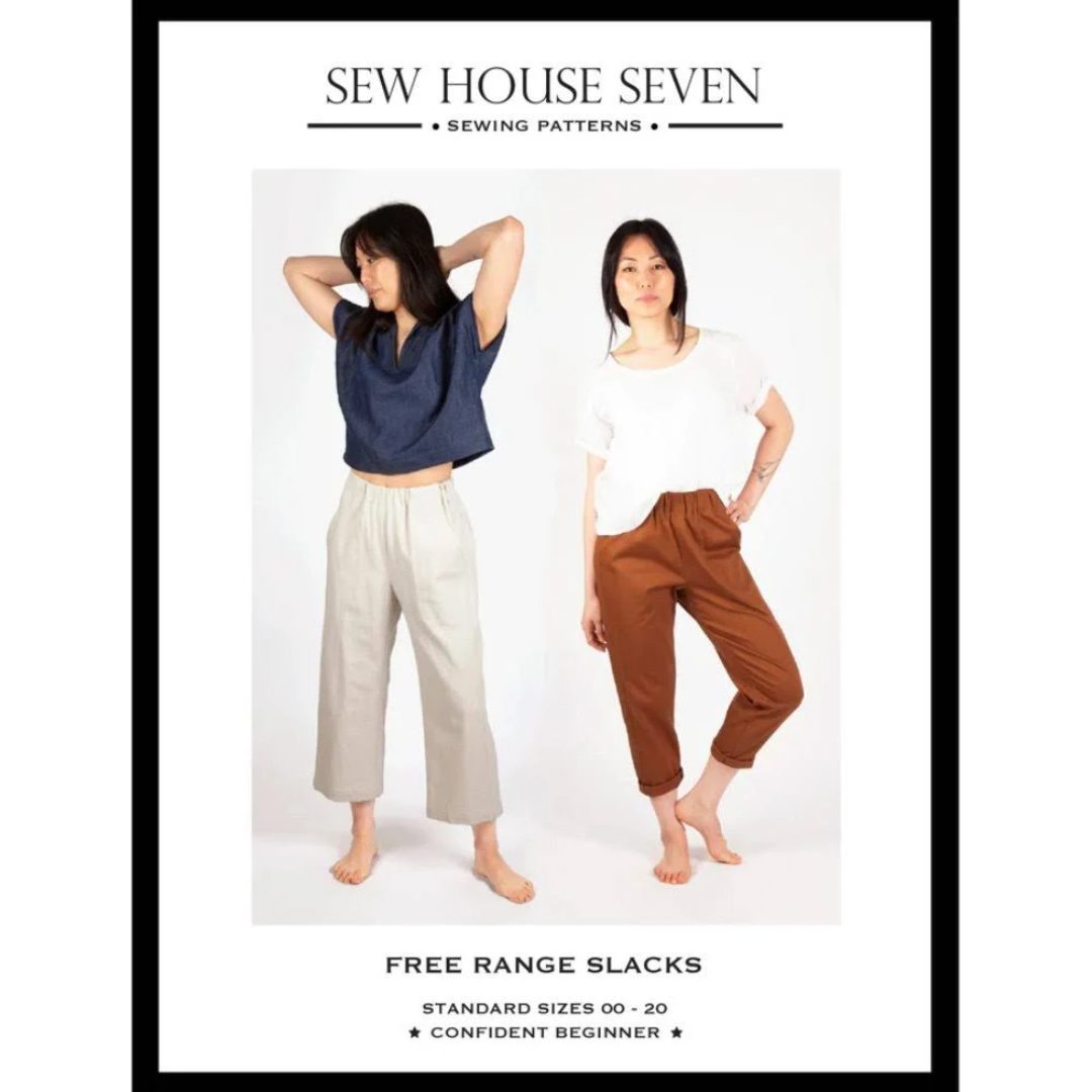 Sew House 7 Free Range Slacks Pattern (2 Sizes Available)