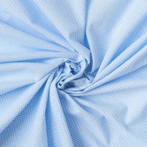 Striped Seersucker Cotton in Cornflower - Image 6