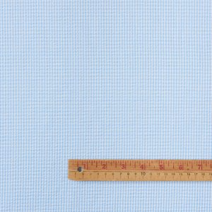 Striped Seersucker Cotton in Cornflower - Image 5